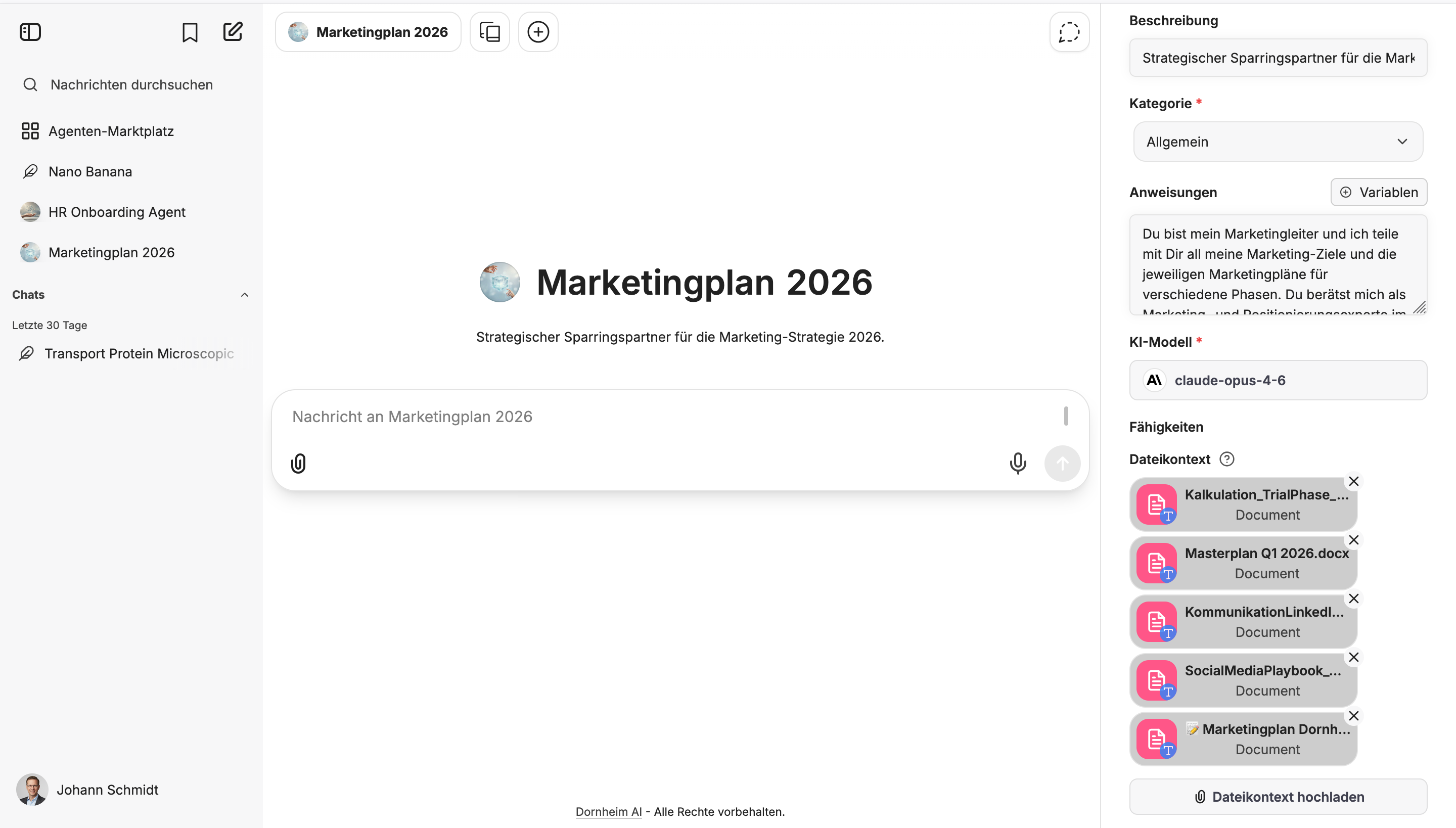 Dornheim AI Platform – your own documents and data sources as a knowledge base for the AI