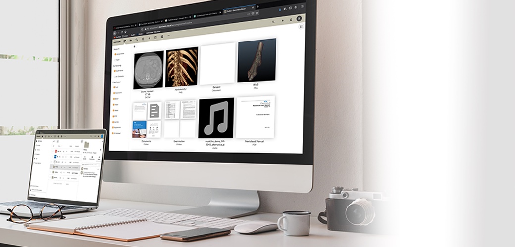 Dornheim Cloud – medical documents and 3D image data in the browser on desktop and laptop